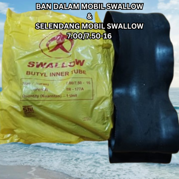 BAN DALAM & SELENDANG MOBIL 7.00/7.50-16 SWALLOW